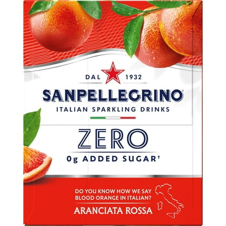 SanPellegrino Blood Orange Italian Sparkling Drinks Cans - 6 pk / 11.15 fl oz