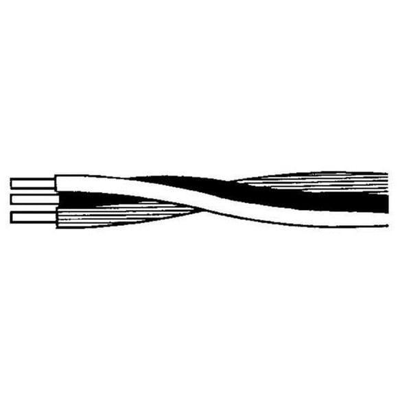 Service Wire 102PVCSLTW1M 10-2 Solid with Ground PVC Twisted - 1000 ft. - Pack of 1000