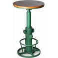thumbnail image 4 of Topower  Bar Table 38.58-48.43" Adjustable Pub Table Kitchen Dining Coffee Bistro Table Antique Green, 4 of 14