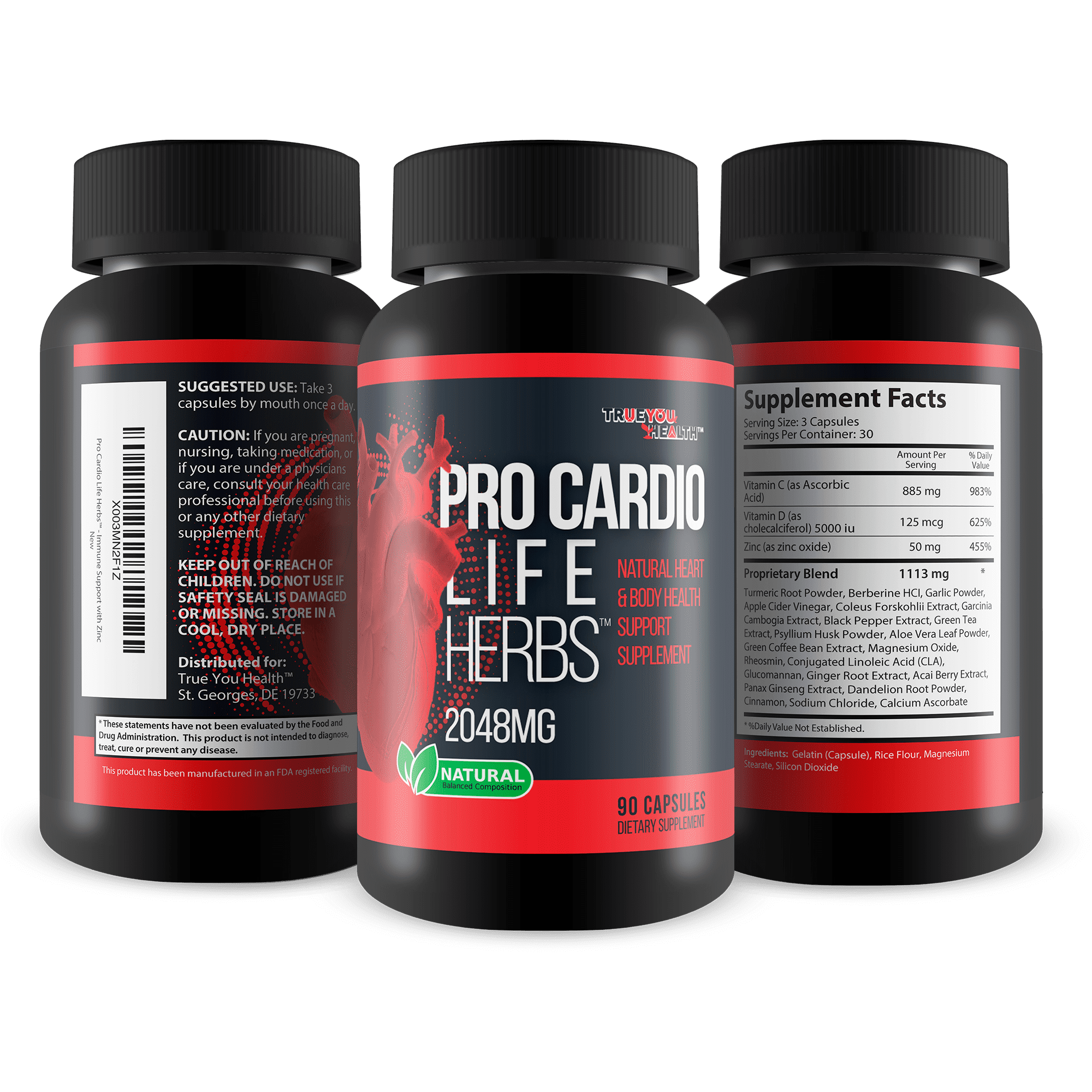Pro Cardio Life Herbs - Premium Heart Health Supplement - Circulation Cardio Plus - Blood Sugar Support - Cholesterol Support - Blood Health Support Cardio Defender - Cardio Defend Heart Supplement