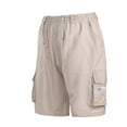 thumbnail image 4 of AXXD Plus Size Shorts,Multi-pocket Overalls Shorts Loose Outdoor Shorts Sports Fitness Shorts for Women Casual Summer Khaki L, 4 of 9