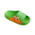 thumbnail image 2 of BLTIBY Toddler Little Kids Summer Sandals Non-Slip Girls Boys Slide Lightweight Comfort Beach Water Shoes Cute Shower Pool Slippers Home Shoe Green 4-5 Years, 2 of 4
