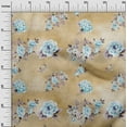 thumbnail image 3 of oneOone Viscose Chiffon Light Brown Fabric Floral Floral With Texture Quilting Supplies Print Sewing Fabric By The Yard 42 Inch Wide, 3 of 4