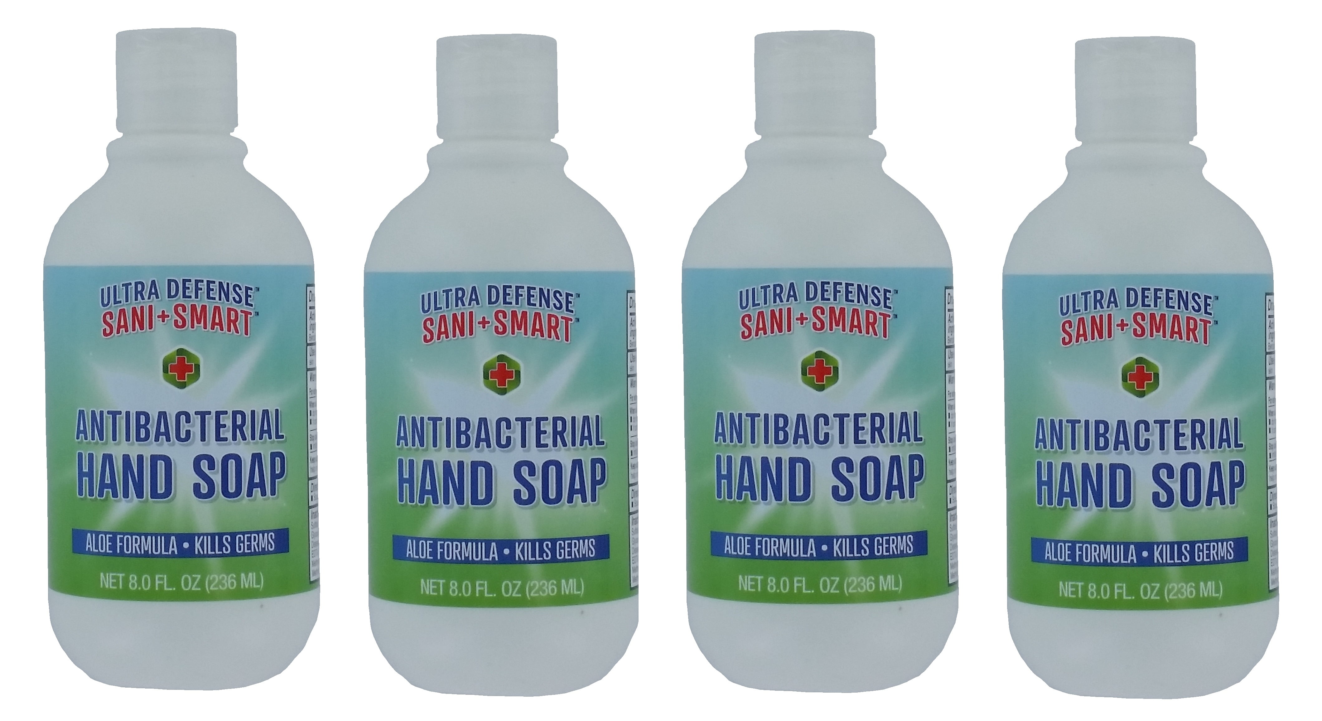 Sani Smart Ultra Defense Antibacterial Hand Soap 8 Fluid Ounce 4 Pack Walmart Com Walmart Com