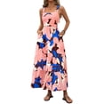 thumbnail image 1 of Vestido PRETTYGARDEN Floral Maxi Sin Mangas con Fruncido XL, 1 of 7