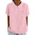 thumbnail image 1 of Casual Women's Shirts Button Down With Pocket Versatile And Stylish For Spring And Summer Perfect For Everyday Wear, 1 of 5