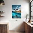 thumbnail image 3 of Elephant Stock Land And Sea Turtle Wall Art - Vertical Canvas Wall Art - Living Room Wall Decor - Animal Canvas - Teal And Orange Decor By Lucas Moore - 24" x 36", 3 of 8