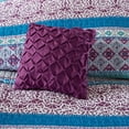 thumbnail image 2 of Gracie Mills Merewen Reversible Quilt Set Purple Twin with Throw Pillows GRACE-12032, 2 of 4