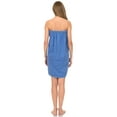 thumbnail image 2 of TowelSelections Women's Wrap Adjustable Cotton Terry Spa Shower Bath Gym Cover Up Small Cornflower Blue, 2 of 5