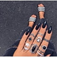 thumbnail image 2 of Set Anillos Anillos Stack Above Silver Vintage Azul 12pcs/Set Bohemian Women Rings, 2 of 7