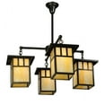 thumbnail image 5 of Meyda 137579 31 in. Hyde Park Double Bar Mission 4 Light Chandelier, Craftsman, 5 of 5
