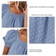 thumbnail image 5 of Blusa de verano con mangas abullonadas para mujer, blusa de lunares suizos para mujer Blusa de lunares suizos para mujer Blusa de manga corta abullonada para mujer Consigue más, 5 of 6