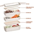 thumbnail image 4 of Fiambrera Bento Box Fiambrera Para Niños Y Adultos Con 3 Compartimentos, 4 of 5