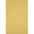thumbnail image 1 of Tapis en Laine Fait Main Treillis Diamant Jaune, 1 of 3