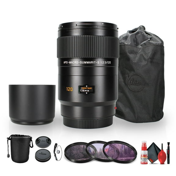 Leica APO-Macro-Summarit-S 120mm f/2.5 Lens Lens Filter Kit Cleaning Kit - Bundle