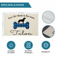 thumbnail image 6 of Blue Black Buffalo Checkered Placemats Set of 6, Bones Cute Dogs Pets Placemats for Dining Table, Place Mats for Kitchen Tabletop, Waterproof Wipeable Dining Table Mats Set, 6 of 9