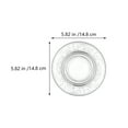 thumbnail image 2 of 2Pcs Exquisite Glass Plates Embossed Fruit Plates Transparent Dessert Plates, 2 of 8