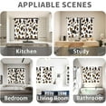 thumbnail image 6 of Cows Print Curtains Western Brown Black White Cute Rustic Farmhouse Animal Cowhide Spot Fur 42x63 Inch Rod Pocket Curtain for Bedroom Living Room Office Window Drapes Treatment Fabric 2 Panels, 6 of 6