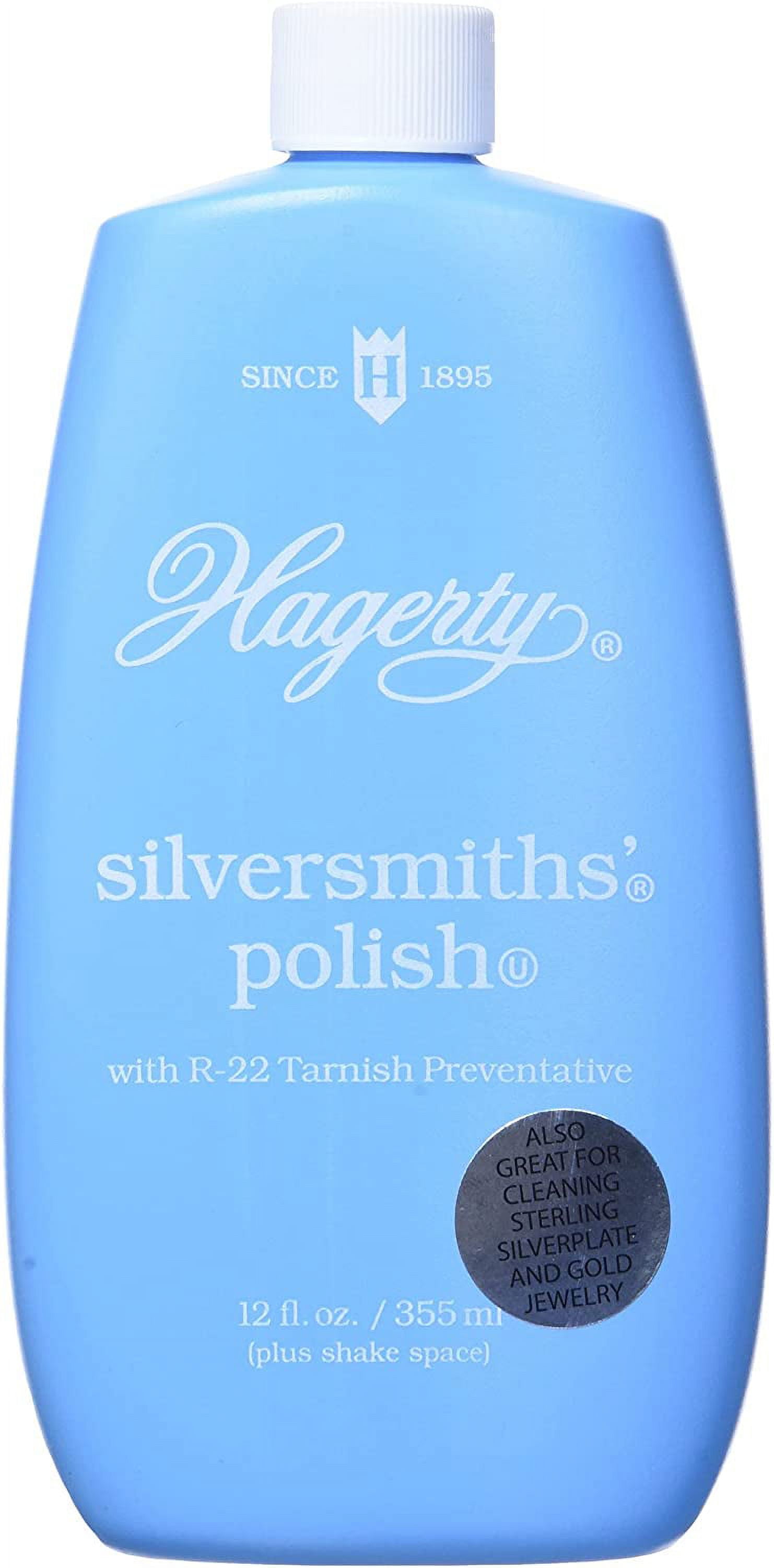 W. J. Hagerty Hagerty 10120 Silversmiths' Silver Polish, 12 Ounces, 12 Fl  Oz (Pack of 1), Blue 