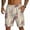 Khaki, variant on Men's Shorts Casual Summer Loose Fit Bermuda Shorts Elastic Waist Drawstring Pants with Pockets