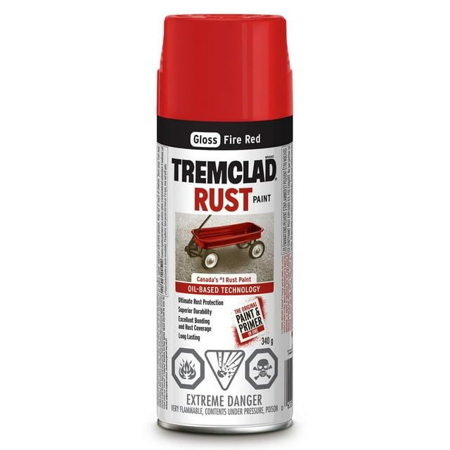 Tremclad Gloss Fire Red Rust Paint