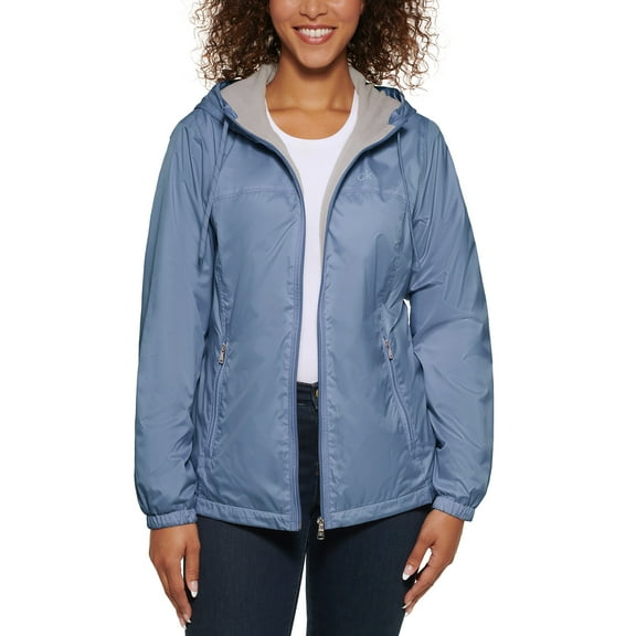 Calvin Klein Womens Fleece Lined Windbreaker Jacket