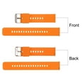 thumbnail image 4 of Uxcell Silicone Watch Band 18mm Soft Rubber Watch Strap with Plated Stainless Steel Buckle for Men Women, Orange, 4 of 6