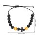 thumbnail image 4 of 10 pulseras deportivas con cuentas: pulseras de madera con cruces, pulseras de béisbol y sóftbol para niños y adultos, joyería deportiva cómoda., 4 of 6