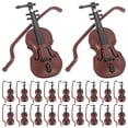 thumbnail image 1 of 20 Ensembles de Modèles de Violons Miniatures de Noël Décorations d'Instruments de Bureau (Café), 1 of 8