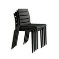 thumbnail image 3 of Rylan Indoor and Outdoor Stackable Chair - Black - Set of 2, 3 of 7