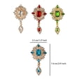 thumbnail image 4 of Broche geométrico Sonducket para mujer alfiler de aleación de cristal joyería femenina azul, 4 of 6