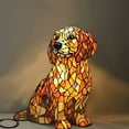 thumbnail image 5 of Labrador Lamp, Dogs Stained Resin Tabletop Night Light, Dog Series Art Night Light, Dog Stained Glass Lamp, 3D Cute Pet Themed LED Table Lamps, Gift for Lovers, 5 of 7