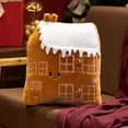 thumbnail image 1 of Joyful Christmas Tree Snowman House Pillow Plush Doll Decoration, 1 of 9