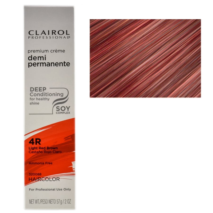 Clairol Professional Creme Demi Permanente Hair Color Light Red Brown