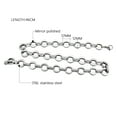 thumbnail image 2 of Couya 316L Stainless Steel necklace round Link Chain HipHop Curb Cuban long Necklaces jewelry, 2 of 6