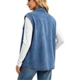 thumbnail image 5 of VBVC Women's Sleeveless Curved Hem Denim Vest , Button Down Jean Vest For Women, S-2XL, 5 of 9