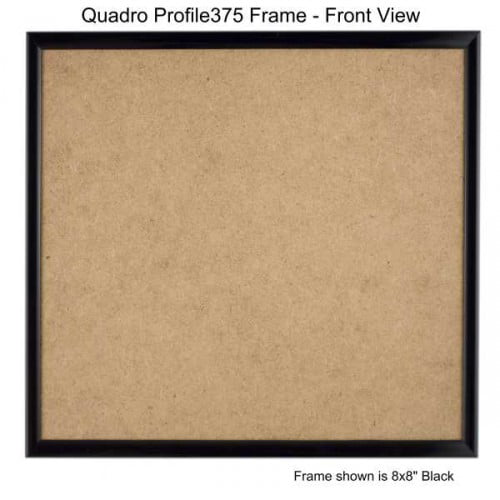 Quadro Frames 5x5 inch Picture Frame, Black, Style P375 - 3/8 inch Wide ...
