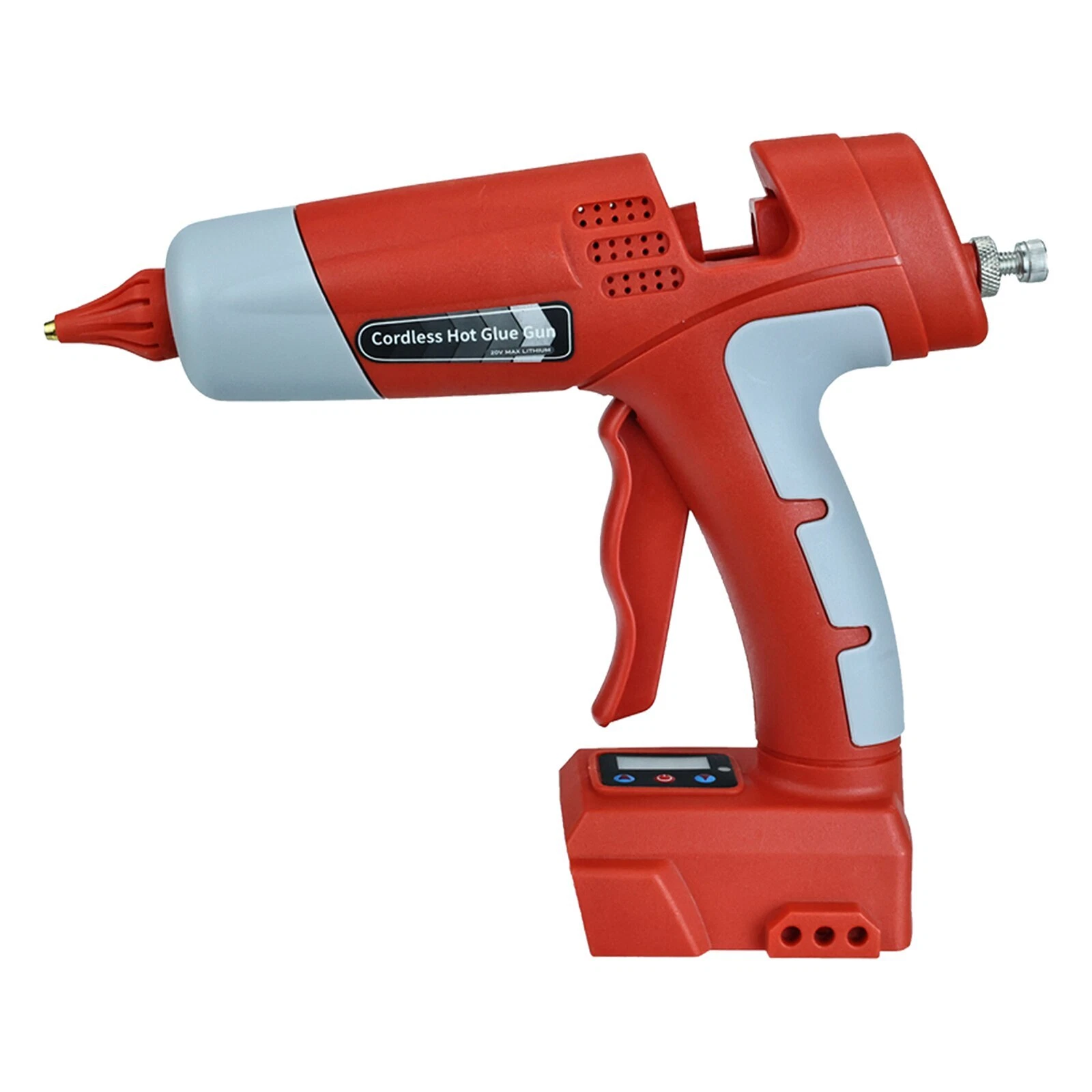 Cordless Hot Melt Glue Gun for Milwaukee Li-ion Battery With temperature display