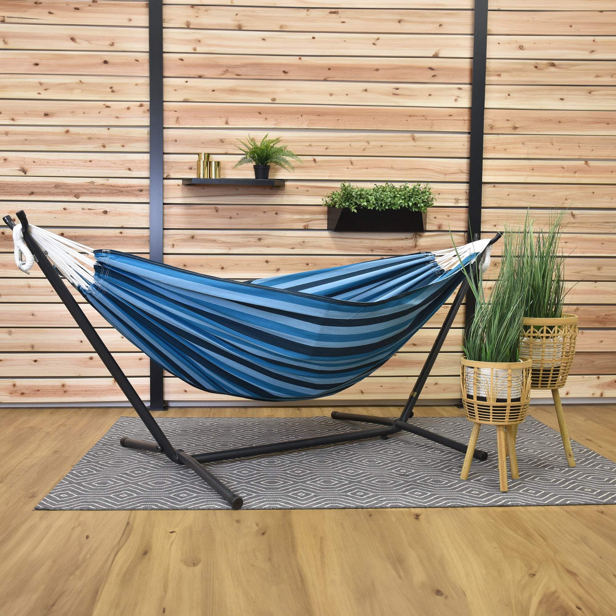 Vivere Cotton Hammock Replacement for The Vivere UHSDO9 Hammock Combo- Blue Lagoon