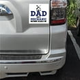 thumbnail image 2 of DistinctInk Custom Bumper Sticker - 8" x 8" Decorative Decal - White Background - Dad and Mechanic - Nothing Scares Me, 2 of 2