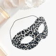 thumbnail image 4 of Unique Bargains 1 Pc Leopard Party Mask Blue Beige Fabric EVA, 4 of 5