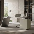 thumbnail image 2 of Reception Small Office Desk Organizers Study Modern Modern Workflow Computer Desks Drawers Scrivania Ad Angolo Office Furniture My Lux Decor Round, 2 of 9