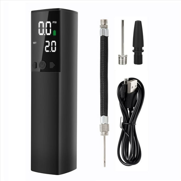 Bomba de Bola EléCtrica, Bomba de Aire Inteligente Inflado de Bola RáPido PortáTil con ManóMetro Preciso y Pantalla LCD Digital