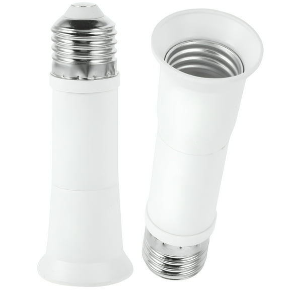 HIBIBUD 2pcs Bulb Socket Extender Telescopic Light Bulb Extension Socket E27 Socket