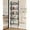 Black, variant on Behind The Door Bathroom Shelf Narrow 5-Tier, Space-Saving Slim Storage Shelf Narrow Shelving Unit for Bathroom and Kitchen White
