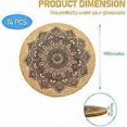 thumbnail image 4 of 14 Pieces Round Cork Coasters, Reusable Absorbent Coasters with Metal Holder for Drinking Glasses, Wine Glasses - Home, Office - 4 Pieces, 10x0.5cm (R, 4 of 4