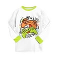 thumbnail image 3 of WUANDIXFA Baby Clothes Boy Planet Homewear Sets Dinosaur Cotton Truck 2 Piece Long Sleeve Sets Sleepwear Clothes Set Loungewear White,4-5 Years, 3 of 6