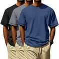 thumbnail image 5 of SOCKS'NBULK 60 Pack Men's Cotton Crew Neck Regular T-Shirts Bulk Short Sleeve Lightweight Tees Mix Colors (Men's T-Shirts Pack A, 3X-Large), 5 of 5
