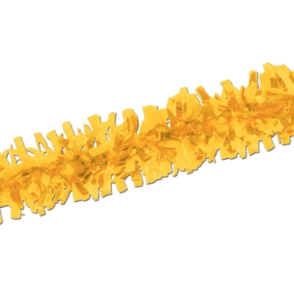Golden Yellow Tissue Festooning, 25', (3/Pkg)