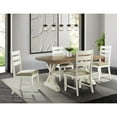 thumbnail image 4 of Picket House Furnishings Barrett Ladder Back Side Chair Set Cottage White/Taupe, 4 of 4